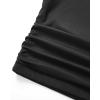 imageMOOSLOVER Women Off The Shoulder Tops Double Lined Fitted T Shirts Y2K Going Out Crop TopsBlack