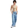 imageMOOSLOVER Women Off The Shoulder Tops Double Lined Fitted T Shirts Y2K Going Out Crop TopsNude