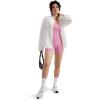 imageMOOSLOVER Women Strappy Backless Jumpsuits Tummy Control Bodycon Yoga Romper One Piece Workout Jumpsuit Shorts1 Light Pink
