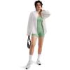 imageMOOSLOVER Women Strappy Backless Jumpsuits Tummy Control Bodycon Yoga Romper One Piece Workout Jumpsuit Shorts1 Mint Green
