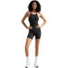 imageMOOSLOVER Women Strappy Backless Jumpsuits Tummy Control Bodycon Yoga Romper One Piece Workout Jumpsuit Shorts2 Black