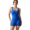 imageMOOSLOVER Women Strappy Backless Jumpsuits Tummy Control Bodycon Yoga Romper One Piece Workout Jumpsuit Shorts4 Blue