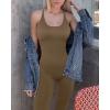 imageMOOSLOVER Women Strappy Backless One Piece Jumpsuits Tummy Control Padded Workout Rompers1 Dark Coffee