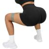 imageMOOSLOVER Women Seamless Booty Biker Shorts Scrunch Butt Lifting High Waisted Workout Shorts3 Black3