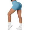 imageMOOSLOVER Women Seamless Booty Biker Shorts Scrunch Butt Lifting High Waisted Workout Shorts3 Blue Charcoal3
