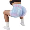imageMOOSLOVER Women Seamless Booty Biker Shorts Scrunch Butt Lifting High Waisted Workout Shorts3 Pink Tie Dye 3