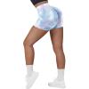 imageMOOSLOVER Women Seamless Booty Biker Shorts Scrunch Butt Lifting High Waisted Workout Shorts3 Pink Tie Dye 3