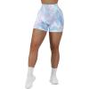 imageMOOSLOVER Women Seamless Booty Biker Shorts Scrunch Butt Lifting High Waisted Workout Shorts3 Pink Tie Dye 3