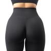 imageMOOSLOVER Seamless Butt Lifting Workout Leggings for Women High Waist Yoga Pants Compression Contour Tights1 Black