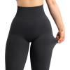 imageMOOSLOVER Seamless Butt Lifting Workout Leggings for Women High Waist Yoga Pants Compression Contour Tights1 Black