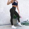 imageMOOSLOVER Seamless Butt Lifting Workout Leggings for Women High Waist Yoga Pants Compression Contour Tights1 Black