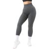 imageMOOSLOVER Seamless Butt Lifting Workout Leggings for Women High Waist Yoga Pants Compression Contour Tights1 Grey