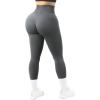 imageMOOSLOVER Seamless Butt Lifting Workout Leggings for Women High Waist Yoga Pants Compression Contour Tights1 Grey