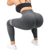 imageMOOSLOVER Seamless Butt Lifting Workout Leggings for Women High Waist Yoga Pants Compression Contour Tights1 Grey