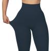 imageMOOSLOVER Seamless Butt Lifting Workout Leggings for Women High Waist Yoga Pants Compression Contour Tights1 Navy Blue