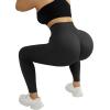 imageMOOSLOVER Seamless Butt Lifting Workout Leggings for Women High Waist Yoga Pants Compression Contour TightsBblack Strong Tummy Control008