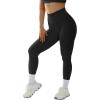 imageMOOSLOVER Seamless Butt Lifting Workout Leggings for Women High Waist Yoga Pants Compression Contour TightsBblack Strong Tummy Control008