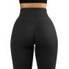 imageMOOSLOVER Seamless Butt Lifting Workout Leggings for Women High Waist Yoga Pants Compression Contour TightsBblack Strong Tummy Control008
