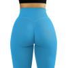 imageMOOSLOVER Seamless Butt Lifting Workout Leggings for Women High Waist Yoga Pants Compression Contour TightsBblue Strong Tummy Control008