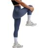 imageMOOSLOVER Seamless Butt Lifting Workout Leggings for Women High Waist Yoga Pants Compression Contour TightsBluesmile Contour