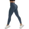 imageMOOSLOVER Seamless Butt Lifting Workout Leggings for Women High Waist Yoga Pants Compression Contour TightsBsteel Bluestrong Tummy Control008