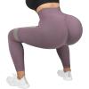 imageMOOSLOVER Seamless Butt Lifting Workout Leggings for Women High Waist Yoga Pants Compression Contour TightsDusty Pink