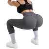 imageMOOSLOVER Seamless Butt Lifting Workout Leggings for Women High Waist Yoga Pants Compression Contour TightsGreysmile Contour