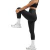 imageMOOSLOVER Seamless Butt Lifting Workout Leggings for Women High Waist Yoga Pants Compression Contour TightsRibbed Black