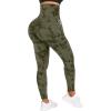 imageMOOSLOVER Women Corset High Waisted Leggings with Pockets Tummy Control Body Shaper Yoga Pants1 Army Green Tiedye