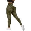 imageMOOSLOVER Women Corset High Waisted Leggings with Pockets Tummy Control Body Shaper Yoga Pants1 Army Green Tiedye