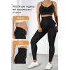 imageMOOSLOVER Women Corset High Waisted Leggings with Pockets Tummy Control Body Shaper Yoga Pants1 Black871