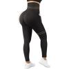 imageMOOSLOVER Women Corset High Waisted Leggings with Pockets Tummy Control Body Shaper Yoga Pants1 Black871