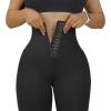 imageMOOSLOVER Women Corset High Waisted Leggings with Pockets Tummy Control Body Shaper Yoga Pants3 Black997