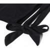 imageMOOSLOVER Women One Shoulder High Waisted Bikini Tie High Cut Two Piece SwimsuitsBlack Panther