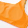 imageMOOSLOVER Women One Shoulder High Waisted Bikini Tie High Cut Two Piece SwimsuitsGreen Orange015