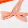 imageMOOSLOVER Women One Shoulder High Waisted Bikini Tie High Cut Two Piece SwimsuitsOrange