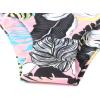 imageMOOSLOVER Women One Shoulder High Waisted Bikini Tie High Cut Two Piece SwimsuitsPink Flower