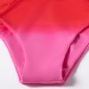 imageMOOSLOVER Women One Shoulder High Waisted Bikini Tie High Cut Two Piece SwimsuitsPink Gradient