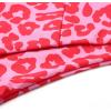 imageMOOSLOVER Women One Shoulder High Waisted Bikini Tie High Cut Two Piece SwimsuitsPink Leopard