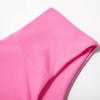 imageMOOSLOVER Women One Shoulder High Waisted Bikini Tie High Cut Two Piece SwimsuitsPink Rose15