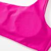 imageMOOSLOVER Women One Shoulder High Waisted Bikini Tie High Cut Two Piece SwimsuitsRose Pink015