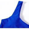 imageMOOSLOVER Women One Shoulder High Waisted Bikini Tie High Cut Two Piece SwimsuitsRoyal Blue