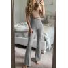 imageMOOSLOVER Women Ribbed Bootcut Yoga Pants High Waisted Flare Bootleg Workout Leggings