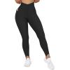 imageMOOSLOVER Women V Cross Waist Butt Lifting Leggings with Pockets High Waisted Yoga Pants3 Black980