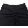imageMOOSLOVER Women V Cross Waist Butt Lifting Leggings with Pockets High Waisted Yoga PantsBlack