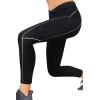 imageMOOSLOVER Women V Cross Waist Butt Lifting Leggings with Pockets High Waisted Yoga PantsBlack635