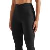 imageMOOSLOVER Women V Cross Waist Butt Lifting Leggings with Pockets High Waisted Yoga PantsBlackruched Side