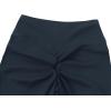 imageMOOSLOVER Women V Cross Waist Butt Lifting Leggings with Pockets High Waisted Yoga PantsBlue Ashes