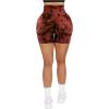 imageMOOSLOVER Women V Cross Waist Workout Shorts Butt Lifting High Waisted Biker Shorts
