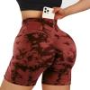 imageMOOSLOVER Women V Cross Waist Workout Shorts Butt Lifting High Waisted Biker Shorts